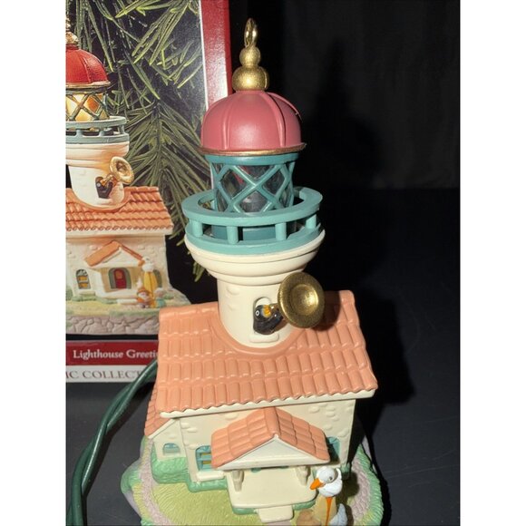 Vintage Lighthouse Greetings 1998 Hallmark Keepsake Christmas Ornament In Box - Picture 4 of 16